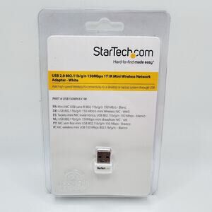 StarTech USB150WN1X1W 150Mbps Mini Wireless N Network Adapter 802.11n/g NEW!